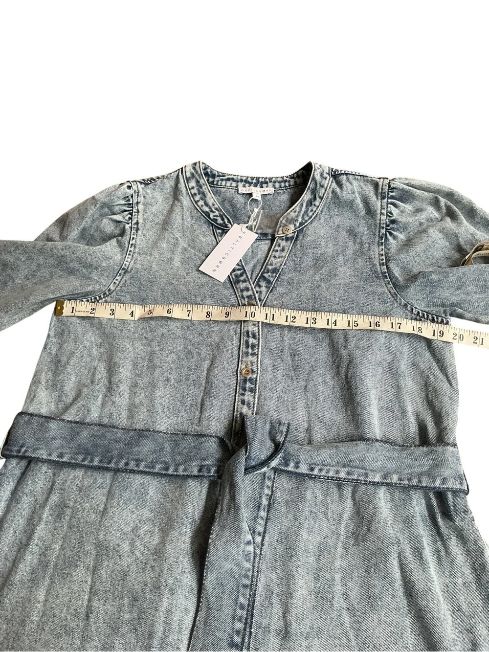 BALTIC BORN STONE WASHED TORA MINI DRESS SZ M LONG SLEEVE BRAND NEW WITH TAGS - Picture 8 of 13